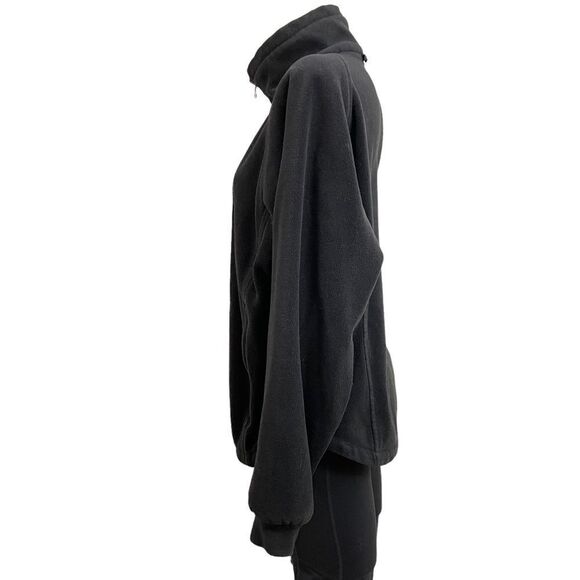 COLUMBIA VINTAGE Womens Black Full zip High Neck Fleece Jacket / Sweater sz Med - Picture 3 of 7